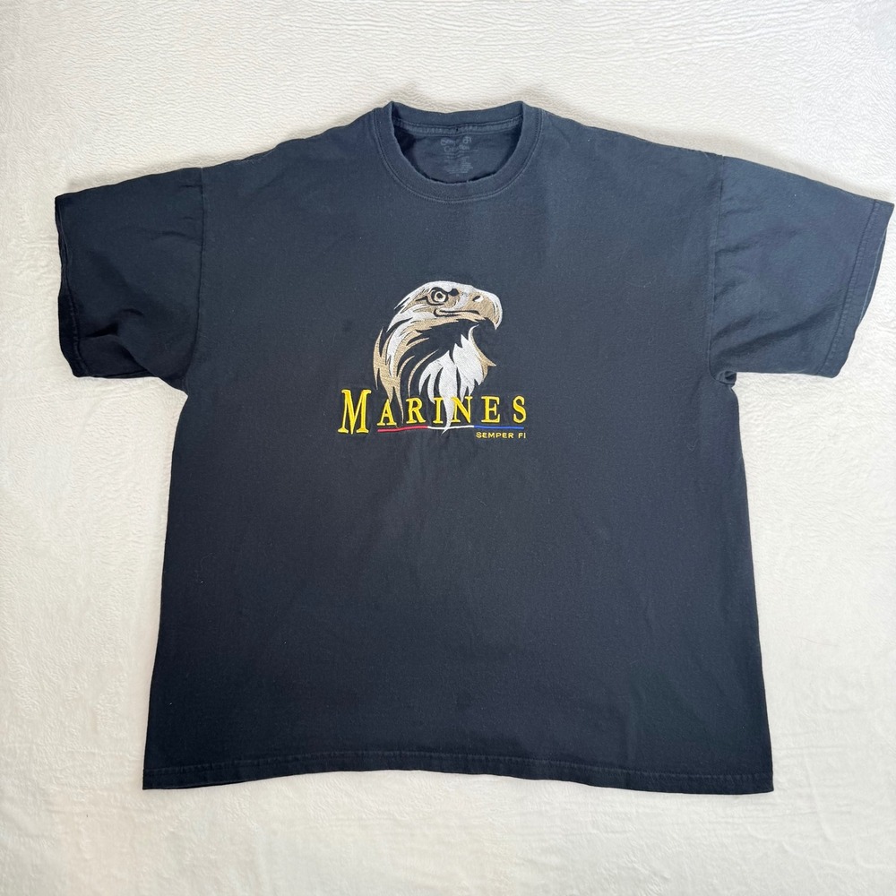 Vintage 90s Galt Sand USMC Marines "Semper Fi" Bald Eagle T-Shirt XL